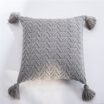 Chenille Knitted Quilted Pillowcase