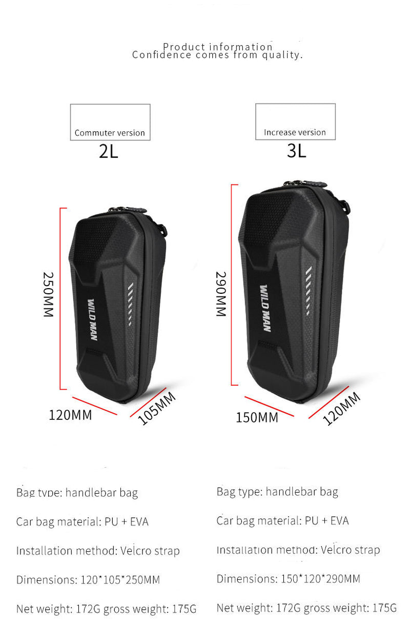 Electric Scooter Hard Shell Pouch Waterproof Accessories