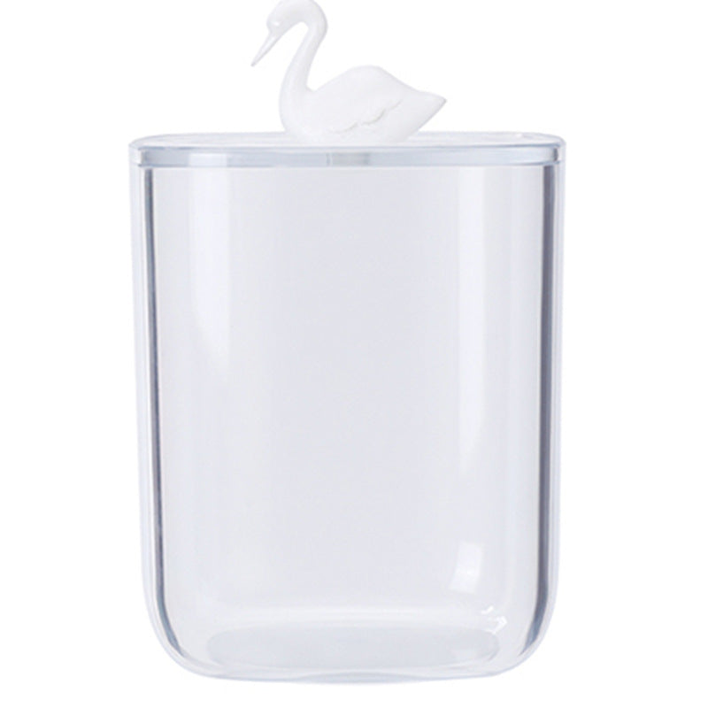 Desktop Transparent Cotton Swab Storage Box