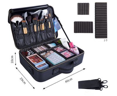 Large-Capacity Multifunctional Portable Cosmetic Bag