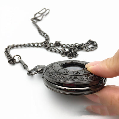 Classic Roman Double Display Pocket Watch