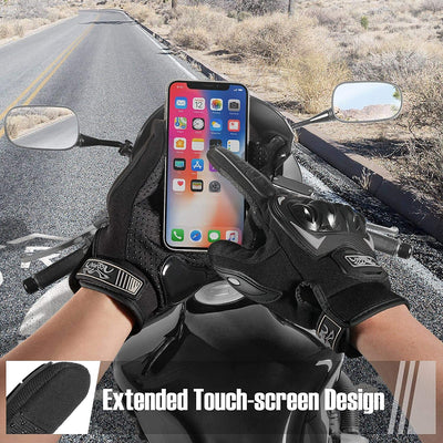 Guanti Da Moto, Touchscreen Sulle Dita, Guanti per Corse in Motocicletta, per ATV BMX MTB Bicicletta, Arrampicata, Motocross E Altri Sport All'Aperto