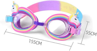 Occhialini Da Nuoto per Bambini, Occhialini Da Nuoto Dei Cartoni Animati, Protezione UV Anti-Appannamento Occhialini Da Nuoto Confortevole Regolare per Bambini