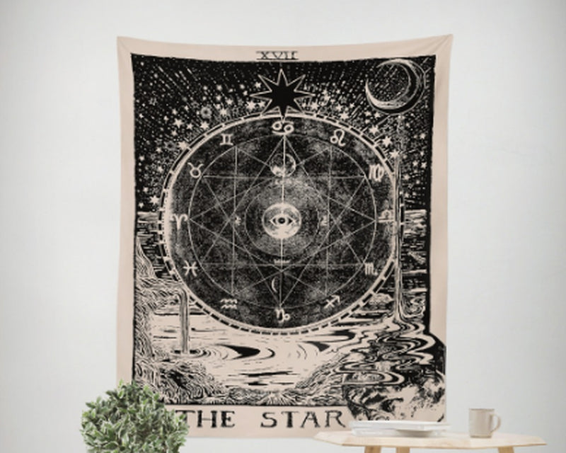 Astrology Star Sun Star Moon Living Room Bedroom Tapestry Home Decoration