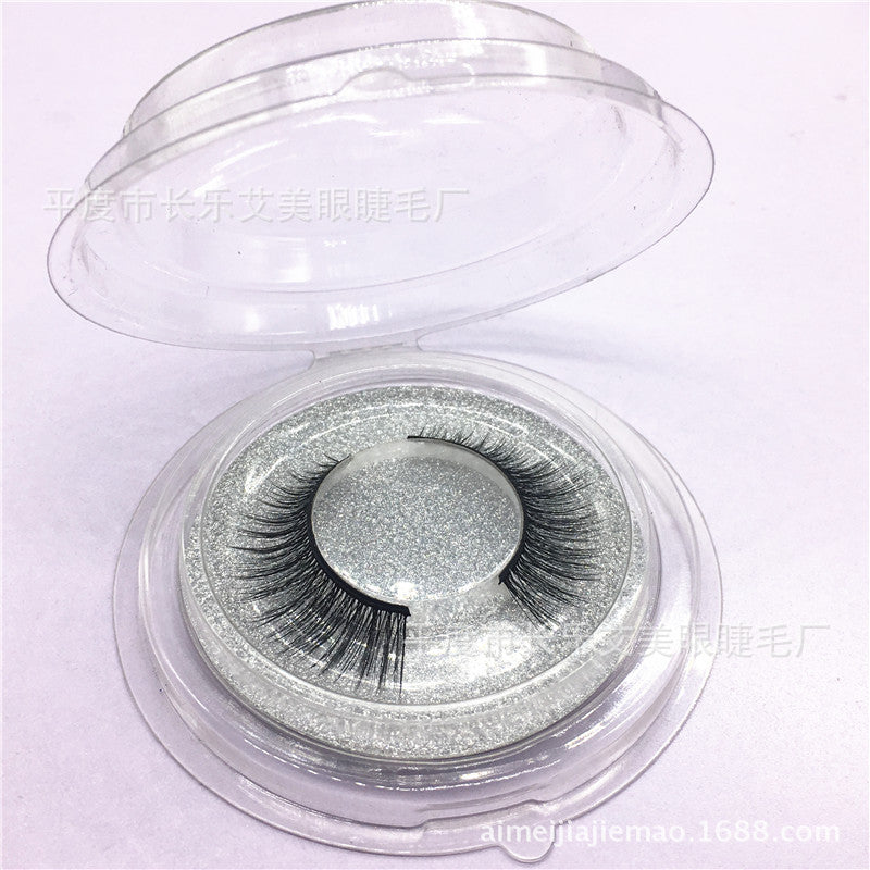 3D-16 Natural Eye Tail Elongation Eyelash Manufacturer Direct Selling Pure Handmade Soft Mink Hair Cotton Terminals