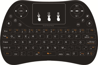 Mini Touch Keyboard with Seven-Color Backlight English