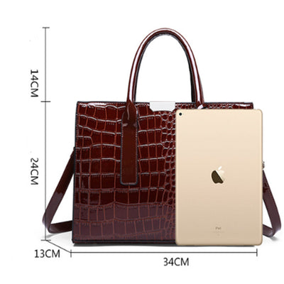 Diagonal Cross Bag Solid Color Stone Tote Bag