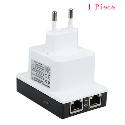 300M Wifi Repeater Wireless Network Signal Amplifier Dual Network Port Wireless Repeater