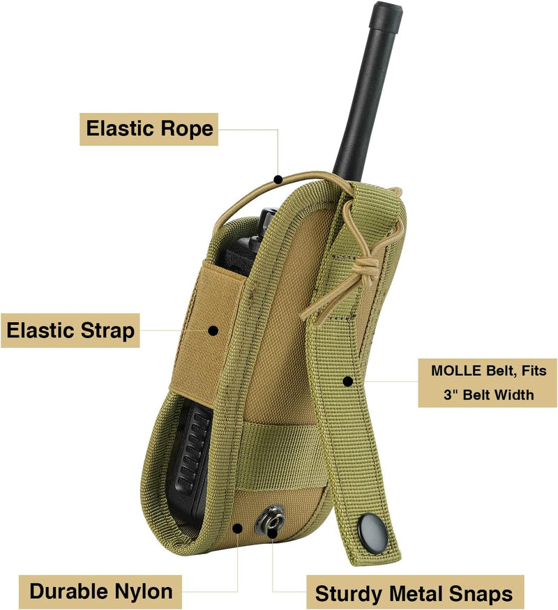 Molle Porta Radio Walkie Talkie Pouch Case per Cintura Di Servizio Radio Fondina Tattica Caccia Citofono Borsa Interfono