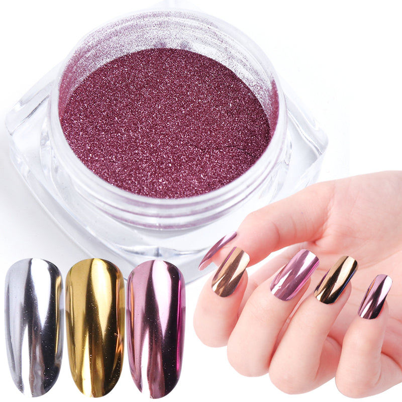 1Pcs Nail Art Mirror Pigment Powder Nail Glitter Dip Powder