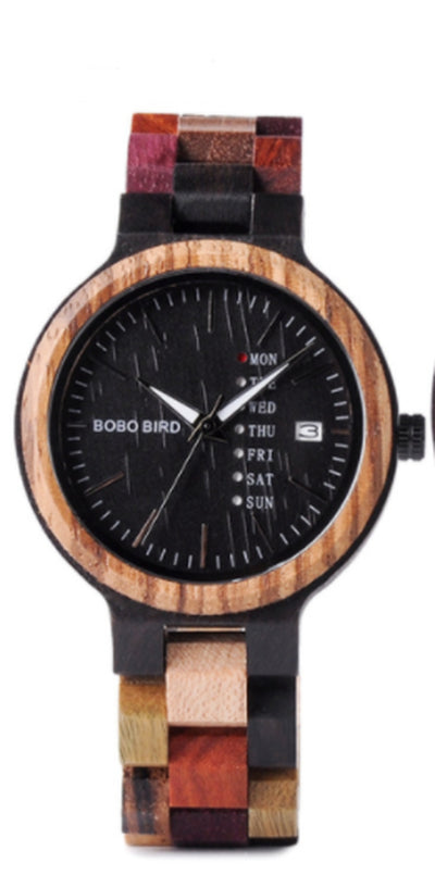 Bobo Bird Leather Strap Couple Bamboo Table