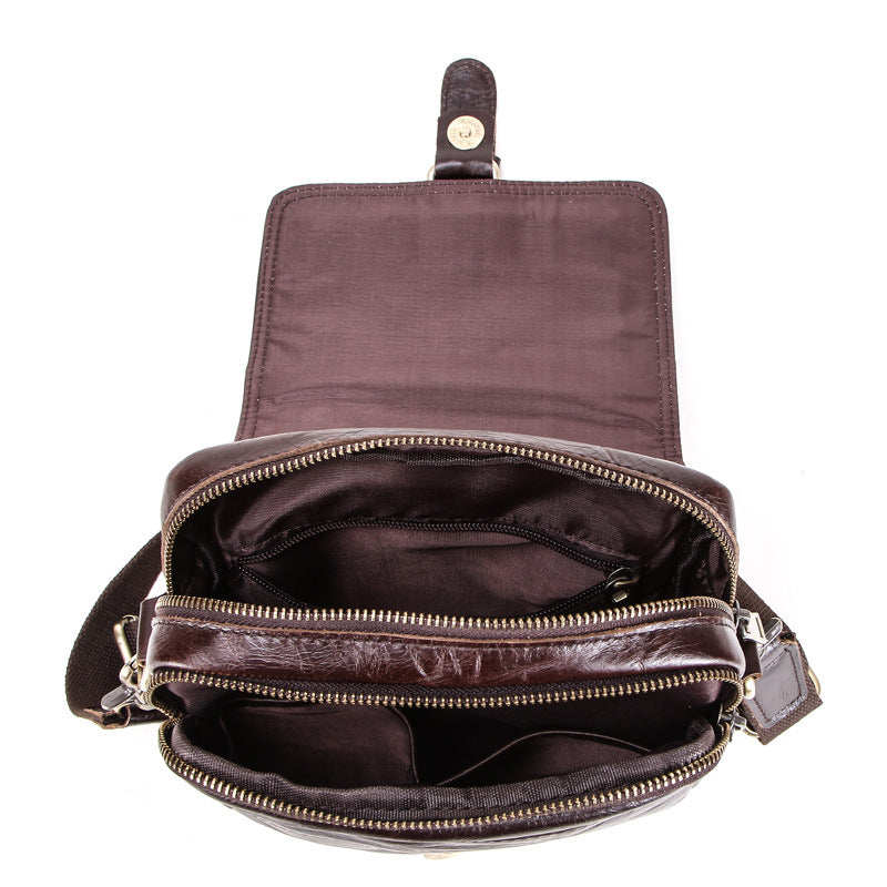 Fashion Cowhide Shoulder Bag for Men