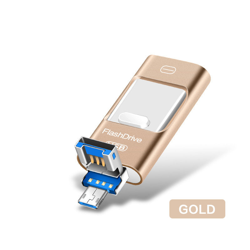 Universal Three-In-One USB Drive for Mobile Phone and Computer