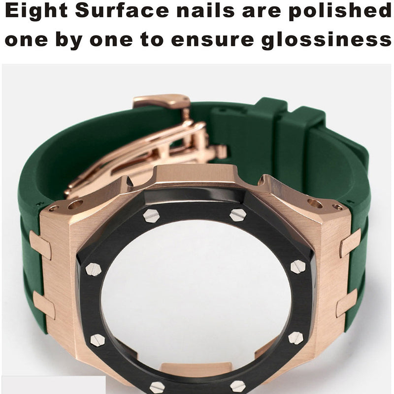 Tape Strap Metal Case Watch Accessories