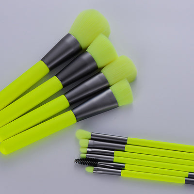 10Pcs Professional Makeup Neon Brushes