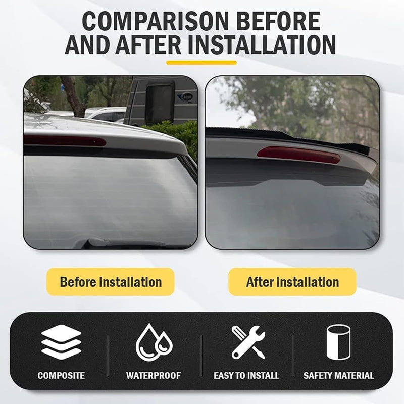 Auto Spoiler Posteriori per Au-Di S3 / A3 S-Line 8V / 8V Facelift Hatchback/Sportback, ABS Posteriore Tronco Spoiler Alettone Posteriore Accessori Modifica