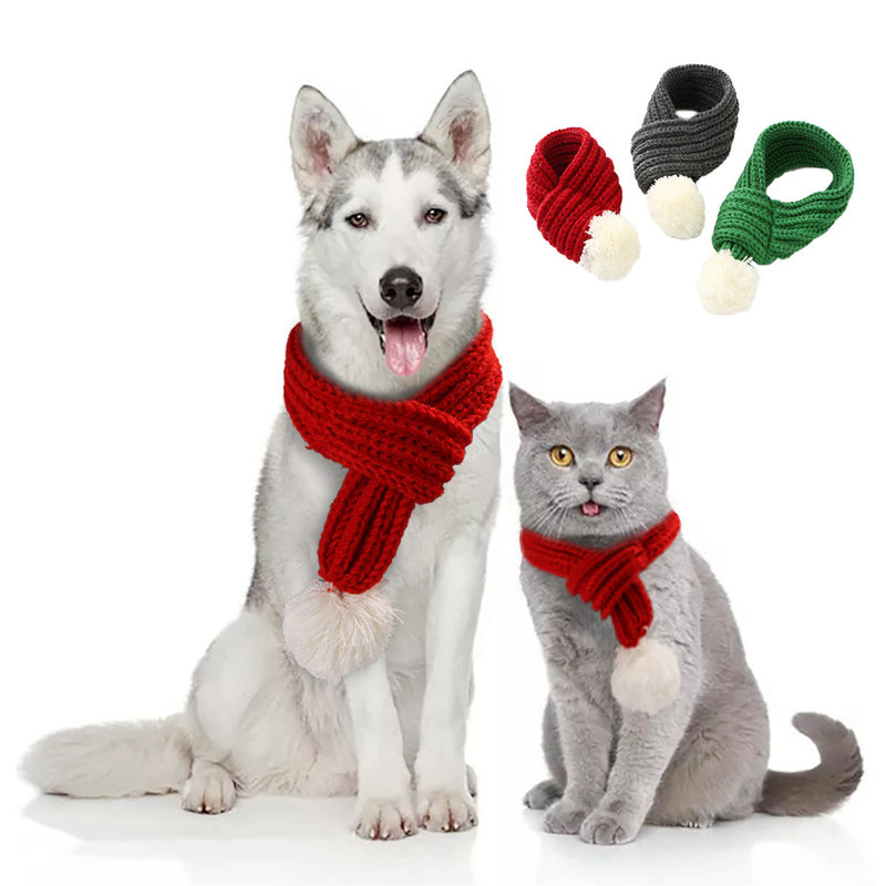 Pet Christmas Wool Scarf