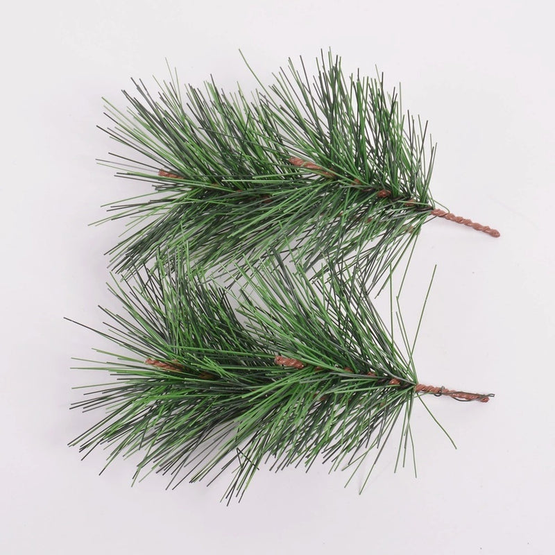 Simulation PVC Plastic Pine Leaves Christmas Celebration Decorations