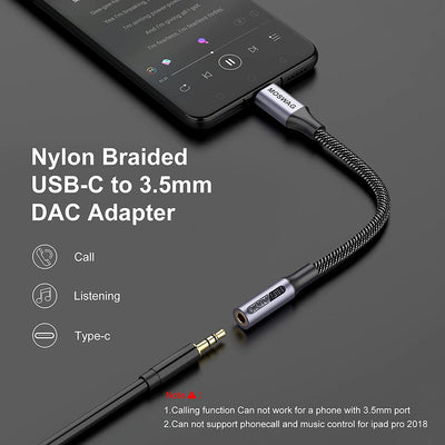 Adattatore Jack per Cuffie USB C a 3.5Mm, Adattatore Audio USB C a Cavo Dongle Aux per Samsung Galaxy S22 S21 S20 Ultra S20 + Nota 20 10 S10 S9 Plus, Pixel 4 3 2 XL, Ipad Pro E Altro Ancora