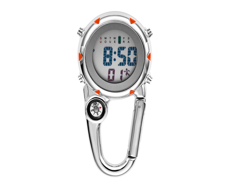 Carabiner Stainless Steel Electronic Watch