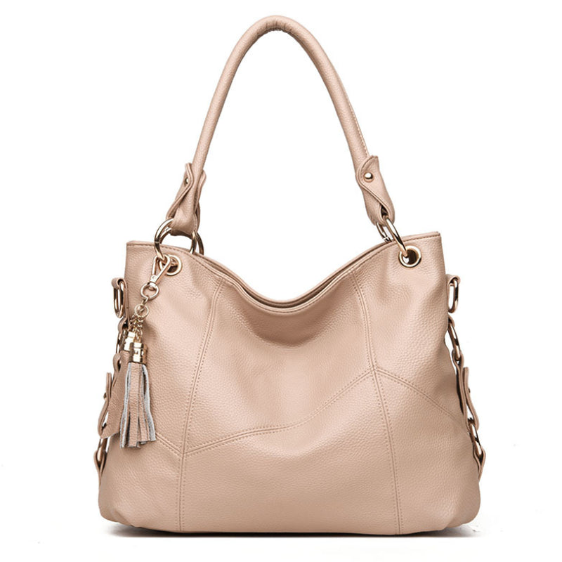 Leather Tassel Soft Leather Shoulder Bag