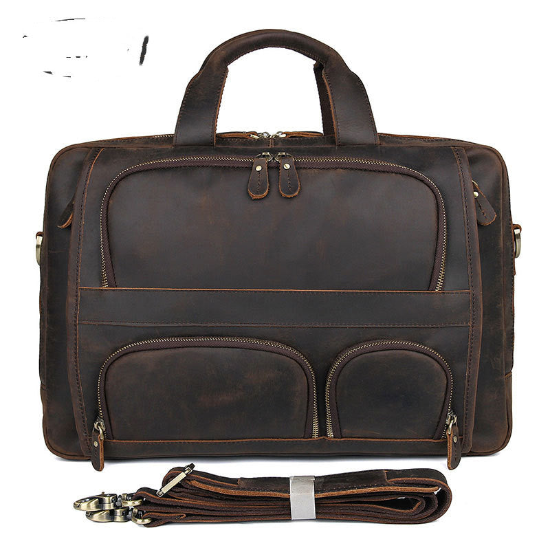 Top Qaulity Brand Briefcase Bag for Men Male Business Bag Vintage Designer