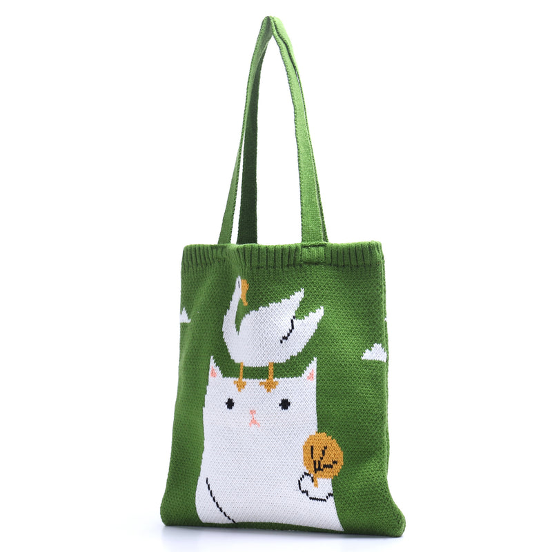 Autumn and Winter Hand Shopping Bag Art