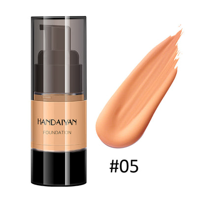 HANDAIYAN Full Cover Foundation Waterproof Moisturizer Fond De Teint Couvrant Face Liquid Foundation Base Makeup for Dark Skin