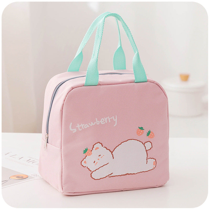 Cute Cartoon Waterproof Insulated Lunch Box Storage Bag