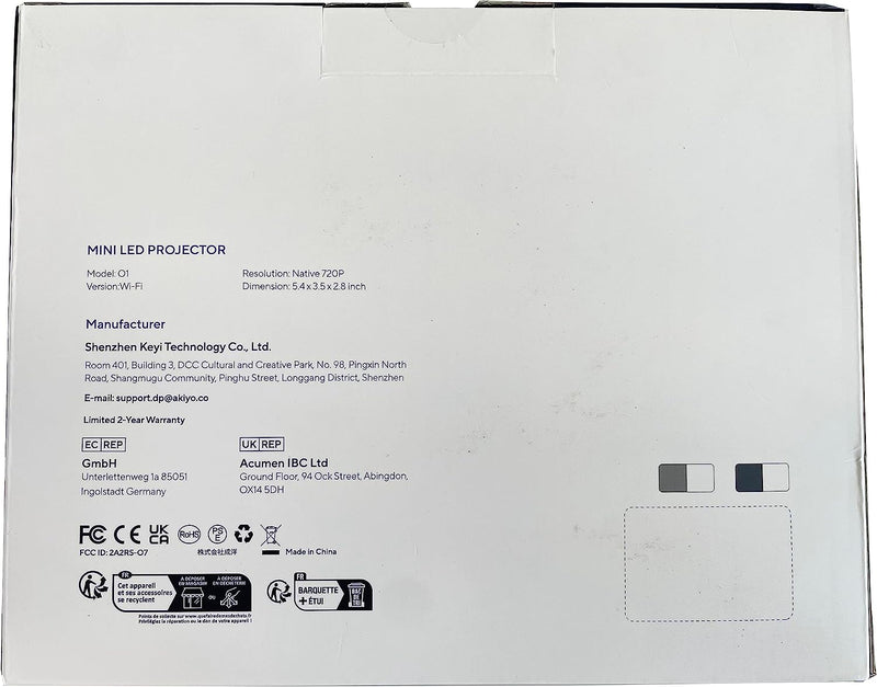 Proiettore 5G Wifi Bluetooth 9000 Lumens,  O7 Proiettore 4K Supporto 1080P Nativo, Videoproiettore Full HD Home Cinema per TV Stick/Ios/Android/Ps5/Hdmi/Usb/Pc (Con Treppiede)