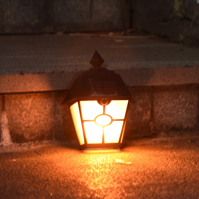 Solar Retro Hexagonal Pane Lamp