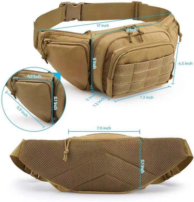 Men'S Tactical Multifunctional Storage Waist Bag