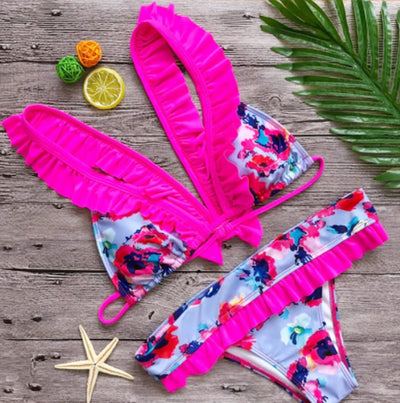 Fungus Split Triangle Flashing Sexy Hot Popular Bikini Explosion Female Swimsuit