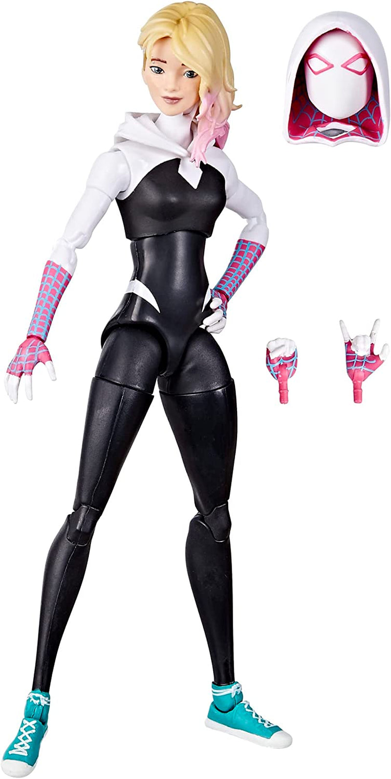 Marvel Legends Series, Spider-Gwen, Action Figure Da 15, Ispirata Al Film ""Spider-Man: across the Spider-Verse (Part One)"", 4 Accessori