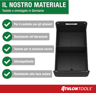 Borsa Pieghevole Organizer per Bagagliaio Dell'Auto, Rinforzata E Stabile, Con Cuscinetti Antiscivolo