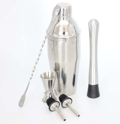 Stainless Steel Cocktail Shaker Ice Bucket Six-Piece Set