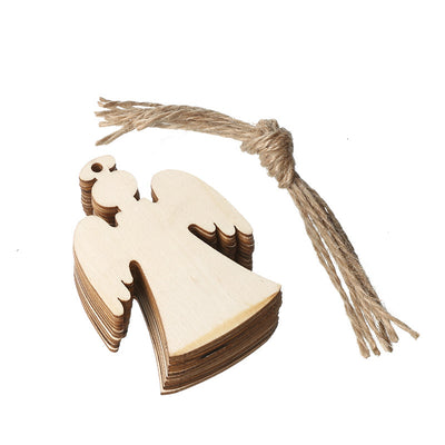 Wooden Pendant Christmas Atmosphere Festive Cutting