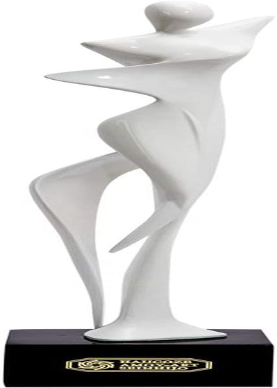 Scultura Donna Statua Yoga Statuetta Decorative Resina Soprammobili Regali 42Cm