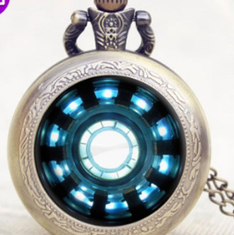 Iron Man Tony Stark Iron Man DIY Patch Pocket Watch