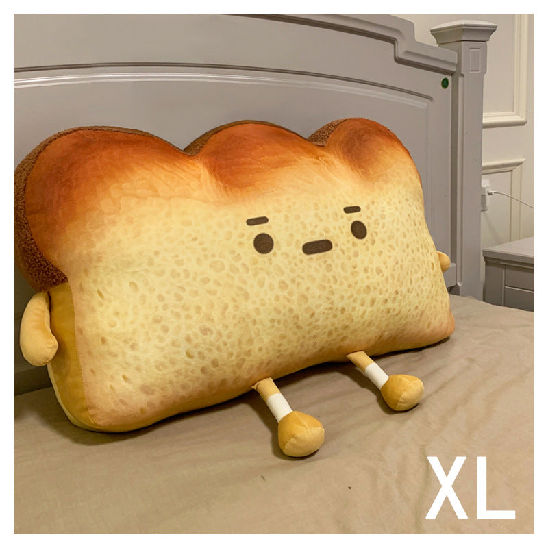 Cute Emotional Bread Pillow, Cartoon Toast Sofa Cushion, Emoticon Doll