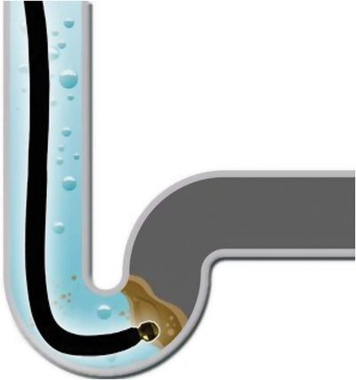 Sonda Sturatubi Spurgatubi per Idropulitrice Alta Pressione 15 Metri Sistema Antipiega Connettore Interno in Rame Rivestimento in PVC Resistenza Massima 160 Bar Con 4 Adattatori