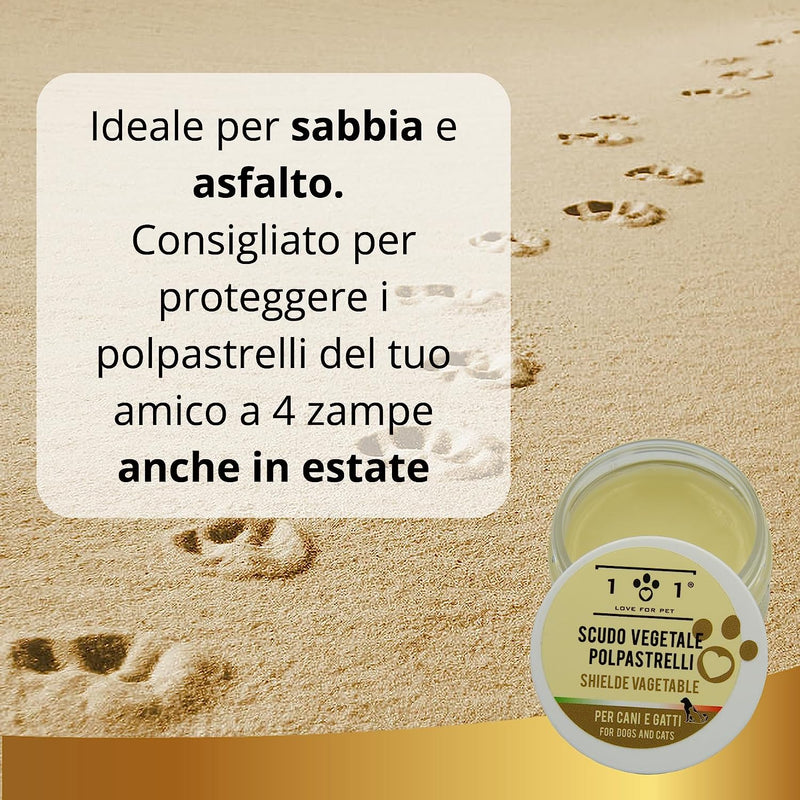 Crema Naturale Polpastrelli Cane E Gatto, 50Ml - Ricostituisce E Ripara Cuscinetti Da Terreno, Agenti Esterni, Sabbia - Balsamo Idratante Zampe - Difende E Ripara Da Graffi, Screpolature - Linea 101