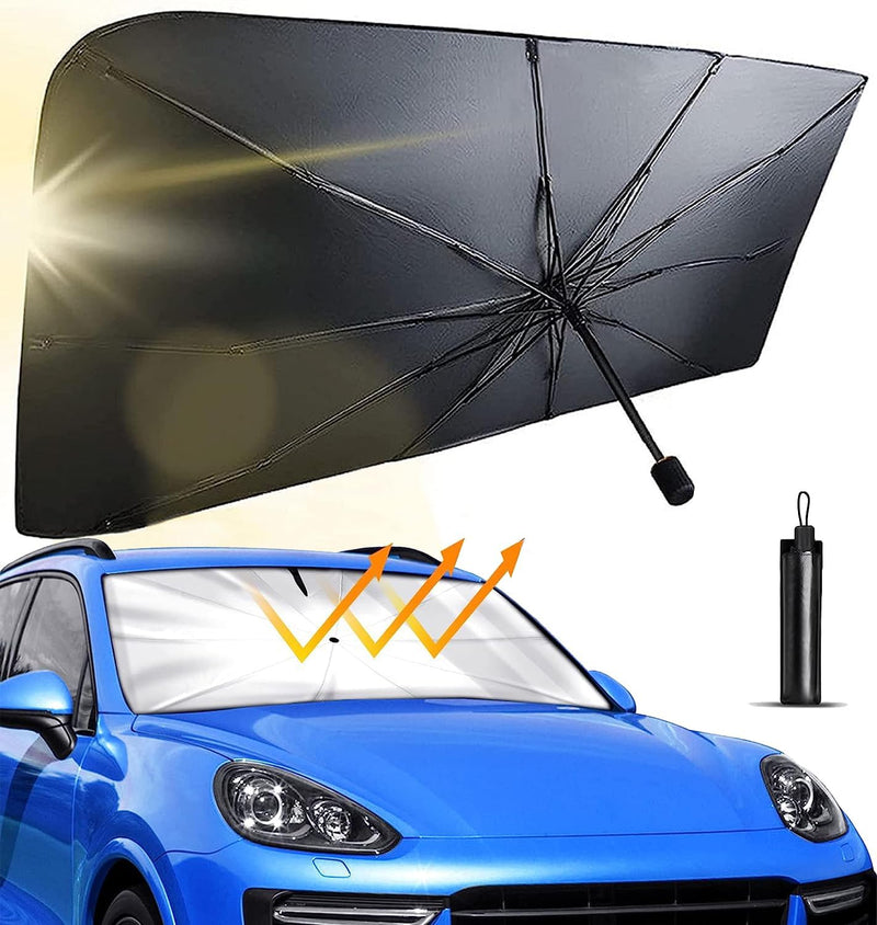 POP-UP Ombrello Parasole Auto Parasole Auto Parabrezza Interno Universale 140Cm Grande per Macchina Media E Grande/Suv/Jeep Parasole Auto Ombrello Parasole Auto Parabrezza Parasole a Ombrello Auto