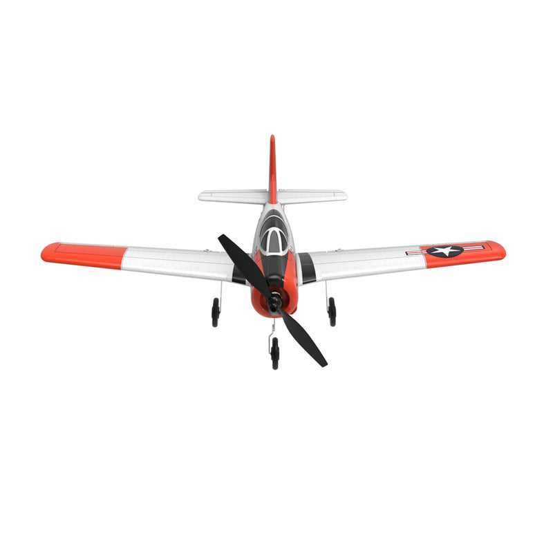 Mini T-28 Trojan 761-9 EPP 400Mm Wingspan 2.4G 6-Axis Gyro RC Airplane Trainer Fixed Wing RTF Mode 2 One Key Return for Beginner Two Batterries/Three Batterries