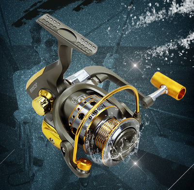 10-Axis Metal Head Reel Fishing Reel Metal Handle Fishing Tackle