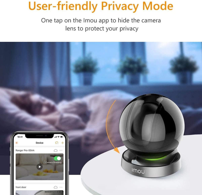 Telecamera Wi-Fi Interno, Videocamera Di Sorveglianza 1080P, Crociera Automatica & Tracciamento Intelligente, Sirena+Faretto & Audio Bidirezionale, Compatibile Con Alexa, Ranger PRO Aggiornato