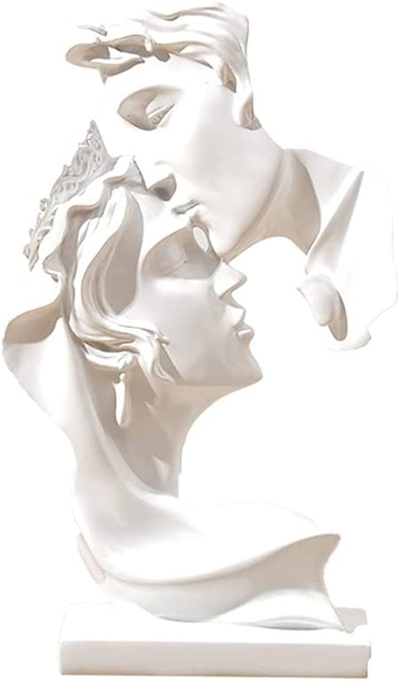 Coppia Statua Creativa Bacio Scultura Arte Astratta Coppia Scultura Arredamento Casa Statua Resina Decorazione Statua Romantica Utilizzata per La Decorazione Della Casa, Matrimonio, Regalo.