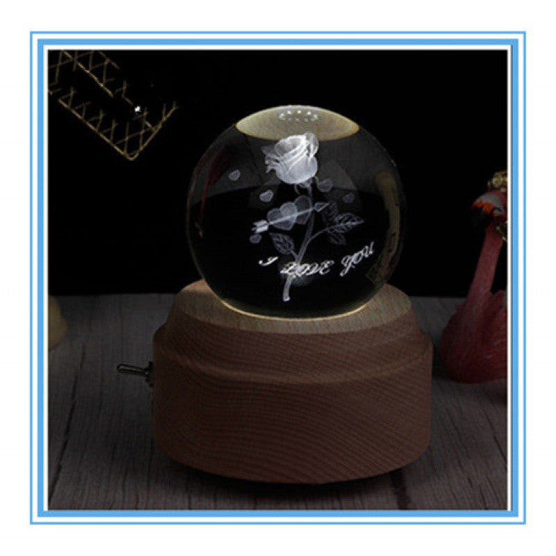 Large Solid Glass Ball Crystal Ball In-Carved Custom Glass Beads Glass Ball Crystal Ball Personalized Photo