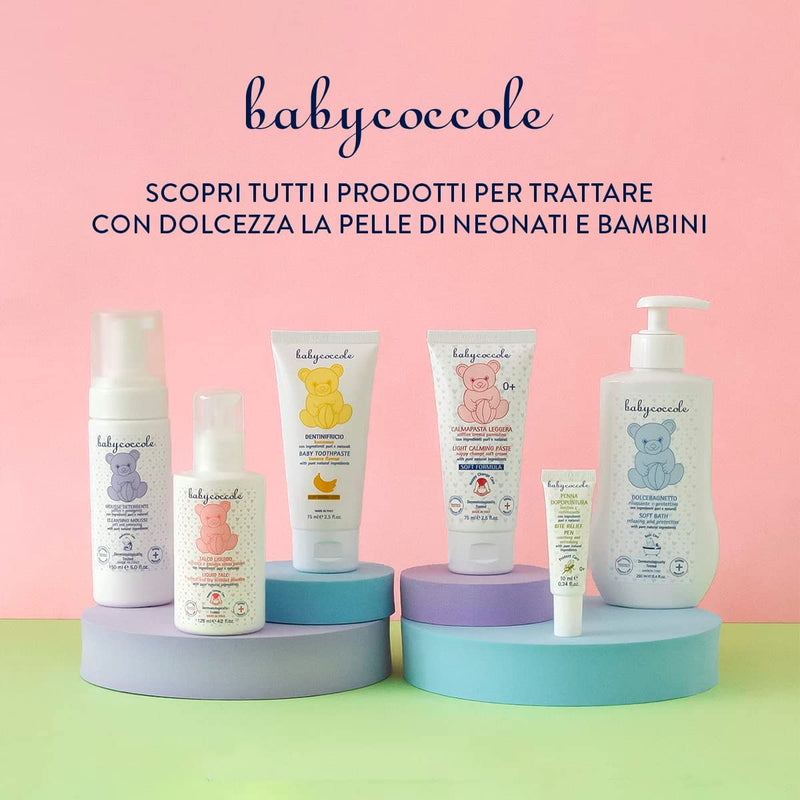 Babycoccole KIT 2 PEZZI TALCO LIQUIDO BAMBINI. Talco Non Talco, Previene Arrossamenti Da Pannolino, Asciuga E Rinfresca La Pelle Dopo Il Bagnetto, Regola Naturalmente La Sudorazione. 2X125Ml