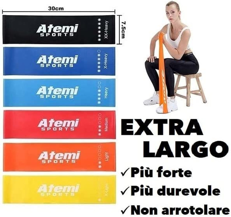 Banda Elastica [EXTRA LARGA] | Fasce Elastiche Fitness per Glutei, Gambe, Fianchi | Bande Di Resistenza per Donne O Uomini | [VENDUTO SINGOLAMENTE]